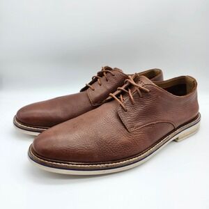 Bostonian Commonwealth Brown Pebbled Leather Dezmin Oxford Dress Shoes Mens 11